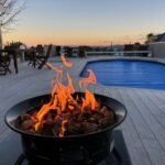 Firepit on Pool deck